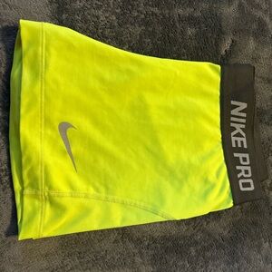 Neon Nike Pro Shorts